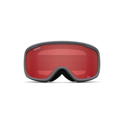 Giro Roam Snow Goggles Grey Wordmark Amber Scarlet - Giro Snow Snow Goggles