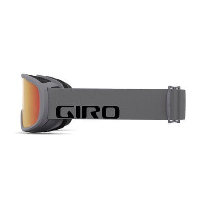 Giro Roam Snow Goggles Grey Wordmark Amber Scarlet - Giro Snow Snow Goggles