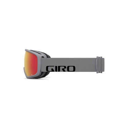 Giro Youth Stomp Snow Goggles Grey Wordmark Amber Scarlet - Giro Snow Snow Goggles