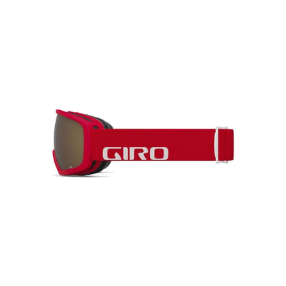 Giro Youth Stomp Snow Goggles Red & White Wordmark Amber Rose - Giro Snow Snow Goggles