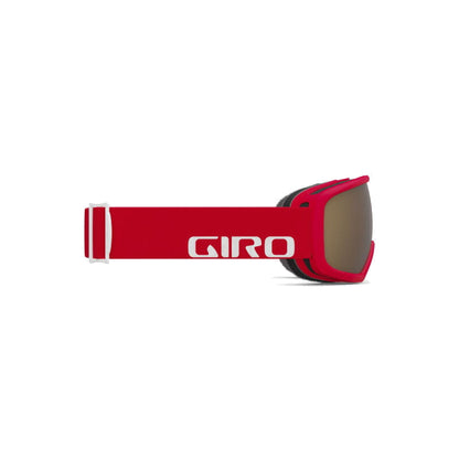 Giro Youth Stomp Snow Goggles Red & White Wordmark Amber Rose - Giro Snow Snow Goggles