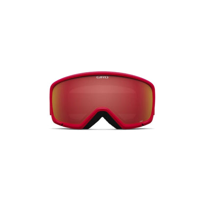 Giro Youth Stomp Snow Goggles Red & White Wordmark Amber Scarlet - Giro Snow Snow Goggles