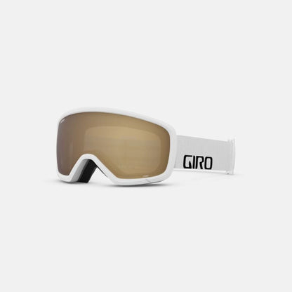 Giro Youth Stomp Snow Goggles White Wordmark Amber Rose - Giro Snow Snow Goggles
