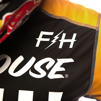 Fasthouse Grindhouse Alpha Jersey Black Amber - Fasthouse Bike Jerseys