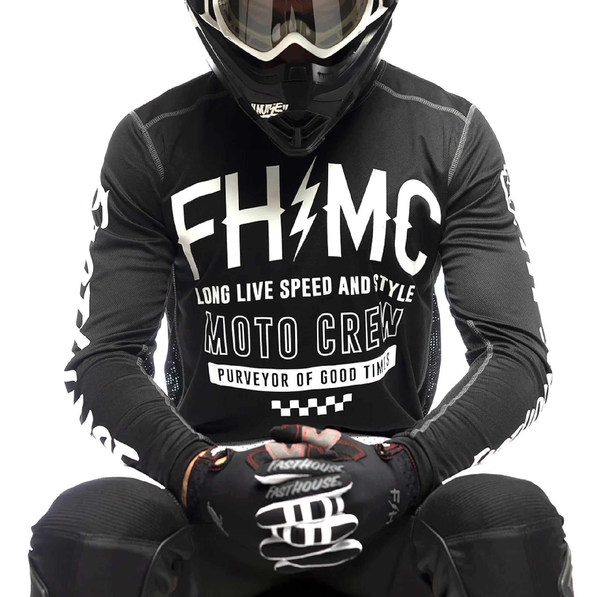 Fasthouse Grindhouse Cypher Jersey Black Bike Jerseys