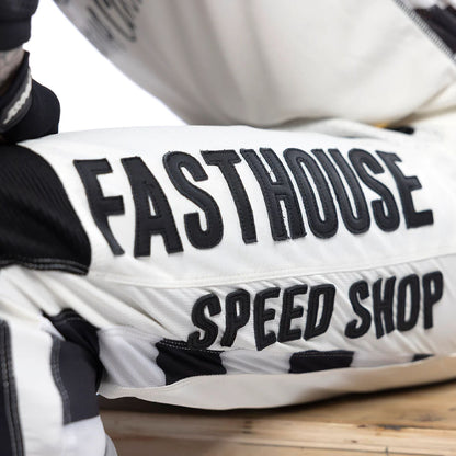 Fasthouse Youth Grindhouse Hot Wheels Pant White Black - Fasthouse Bike Pants