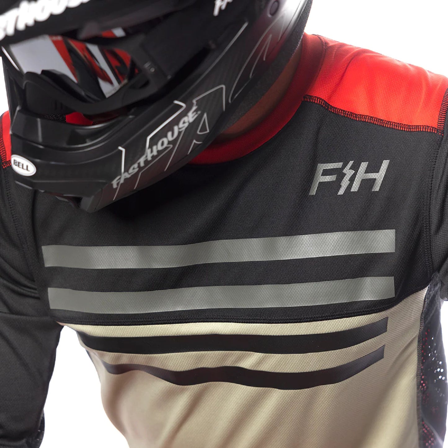 Fasthouse Grindhouse Tempo Jersey Black Infrared Bike Jerseys