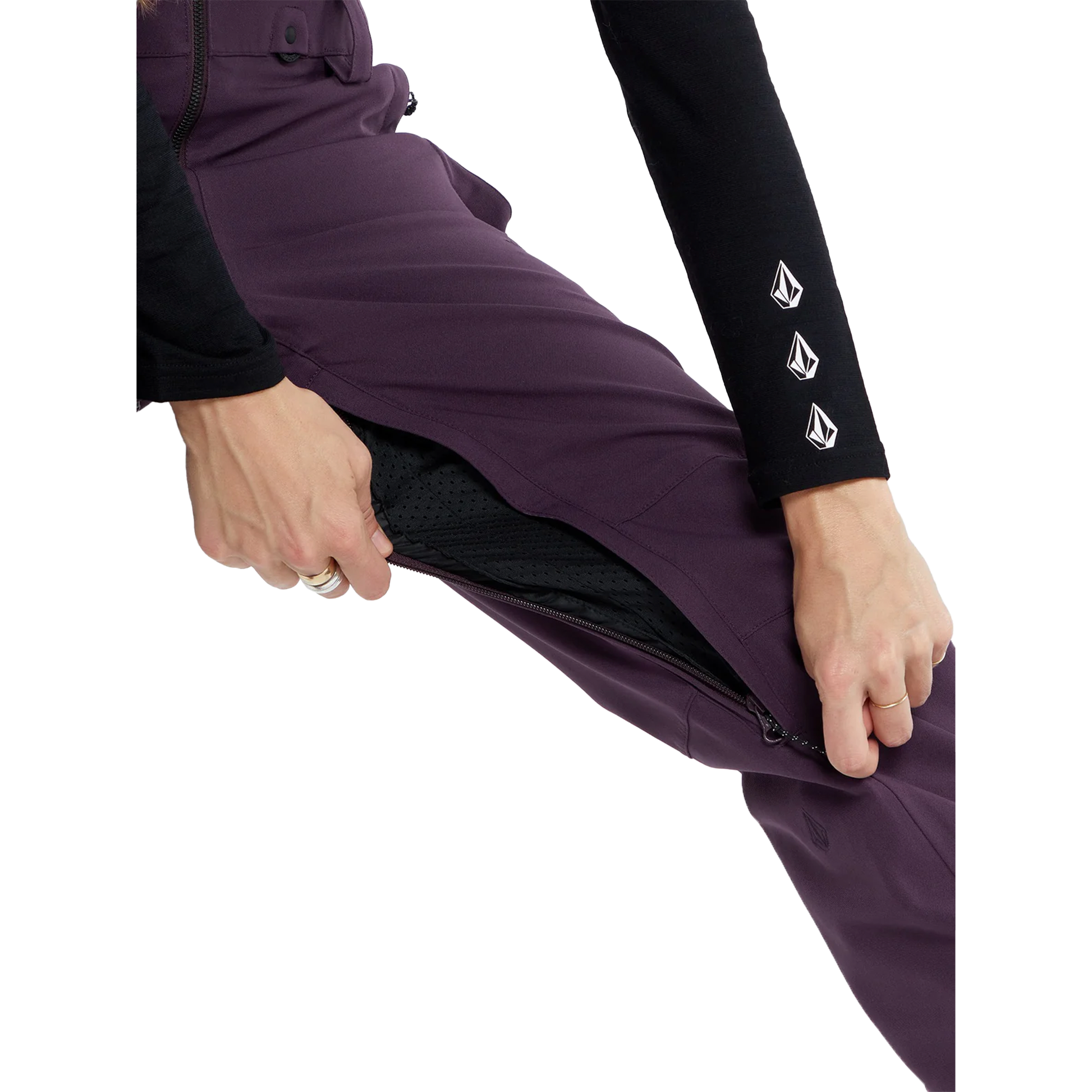 Volcom Swift Bib Overall Blackberry Snow Pants