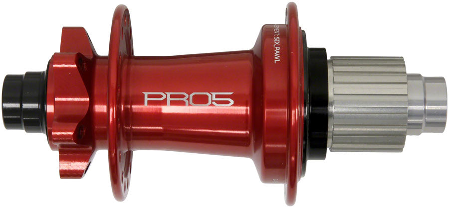 Hope Pro 5 Rear Hub - 12 x 148mm 6-Bolt Micro Spline Red 28H - Hope Rear Hub