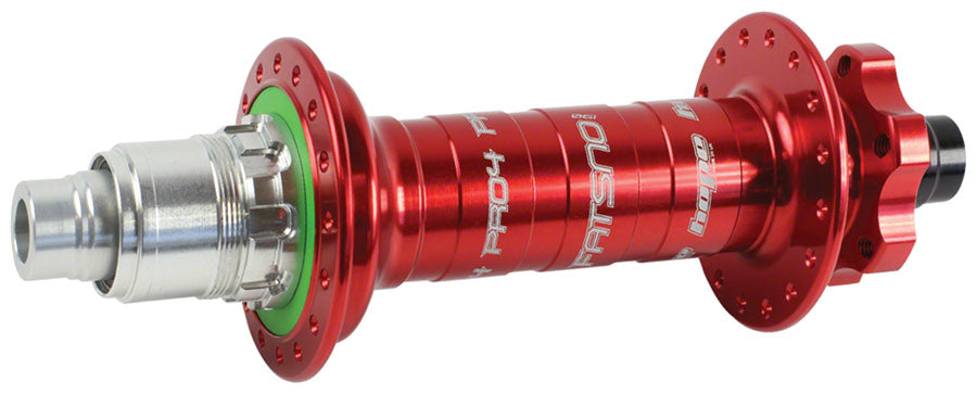 Hope Fatsno Pro 4 Rear Hub - 12 x 197mm 6-Bolt XD Red 32H - Hope Rear Hub