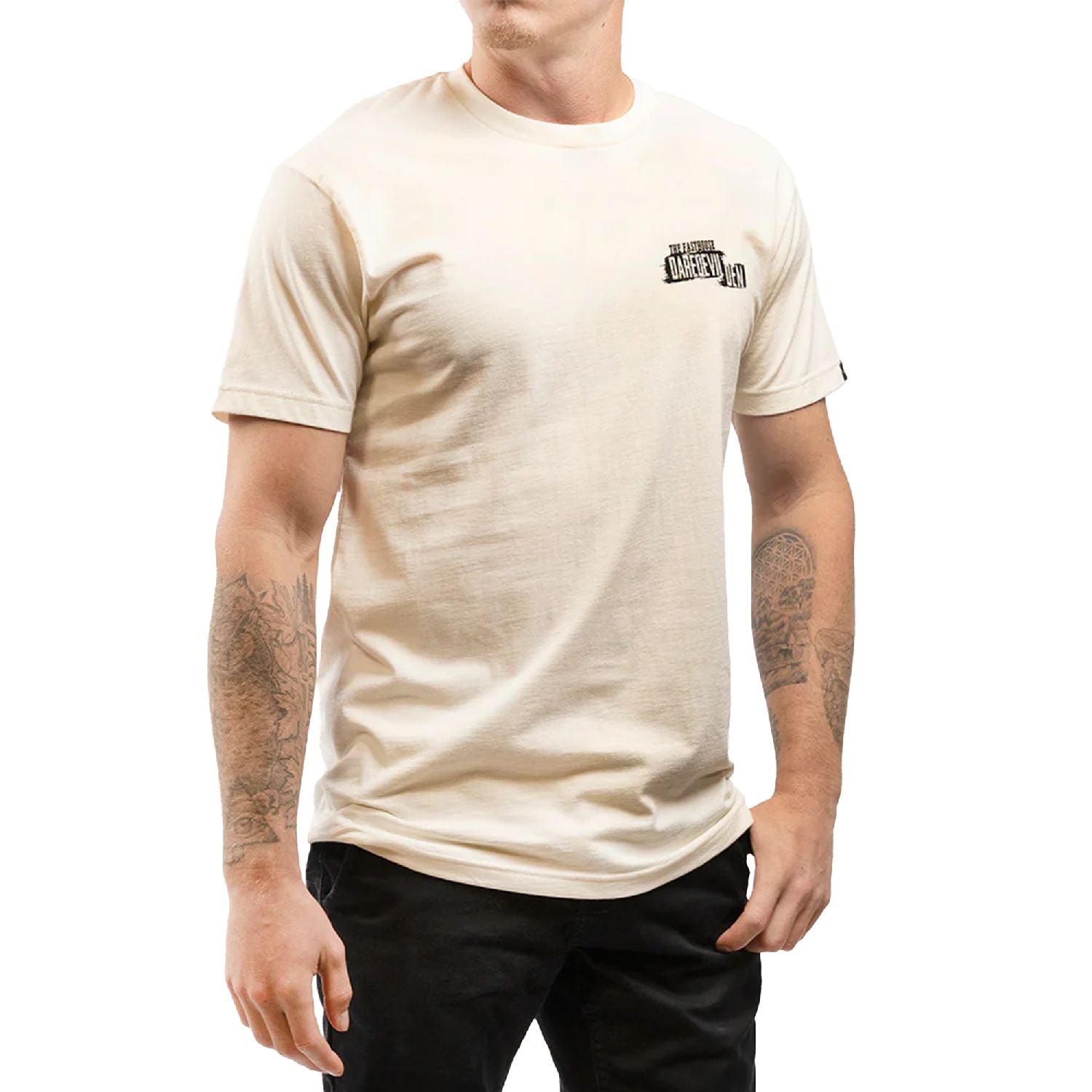 Fasthouse Hell Raiser Tee Natural - Fasthouse SS Shirts