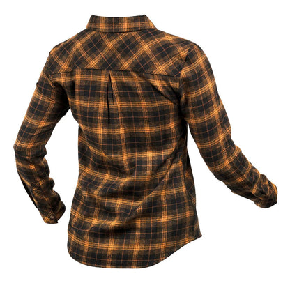 Fasthouse Women's Honey Flannel Gold Black - Fasthouse Flannels