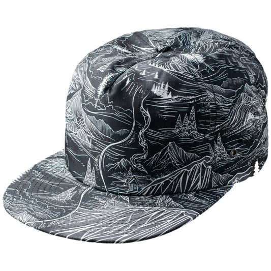Jones Mountain Aloha Cap Black OS Hats