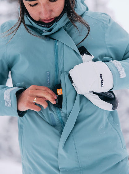 Women's Burton Jet Ridge Snow Jacket Rock Lichen - Burton Snow Jackets