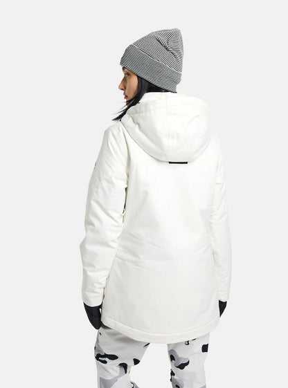 Women's Burton Lelah 2L Jacket Stout White - Burton Snow Jackets