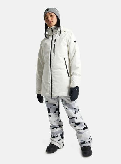 Women's Burton Lelah 2L Jacket Stout White - Burton Snow Jackets