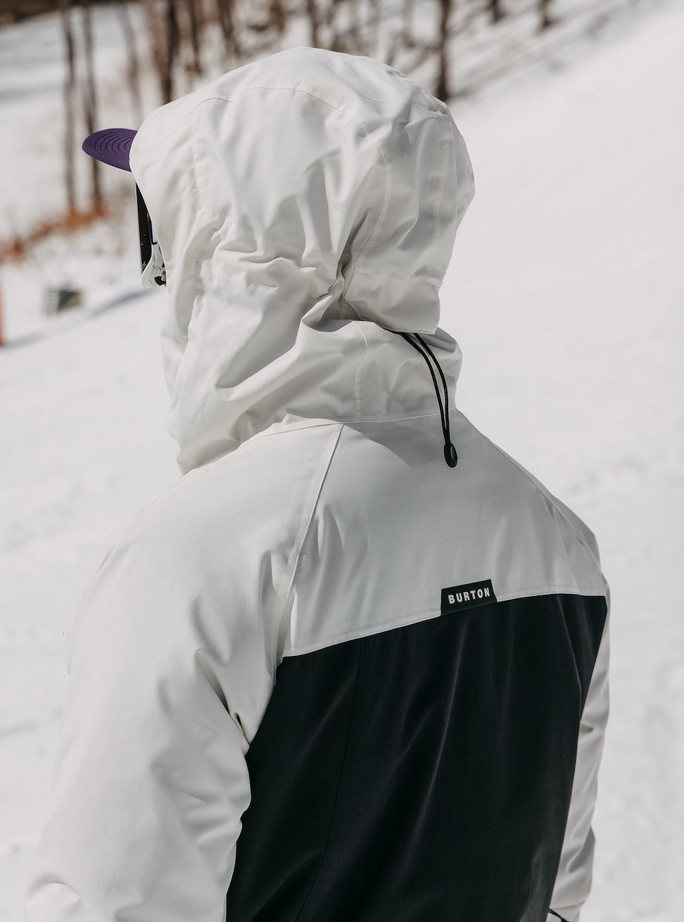 Men's Burton Lodgepole 2L Jacket Stout White/True Black Snow Jackets