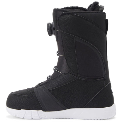 DC Women's Lotus BOA Snowboard Boots Black White - DC Snowboard Boots