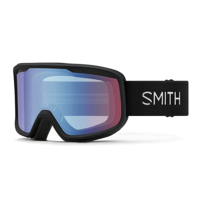 Smith Frontier Snow Goggle - OpenBox Black Blue Sensor Mirror - Smith Snow Goggles