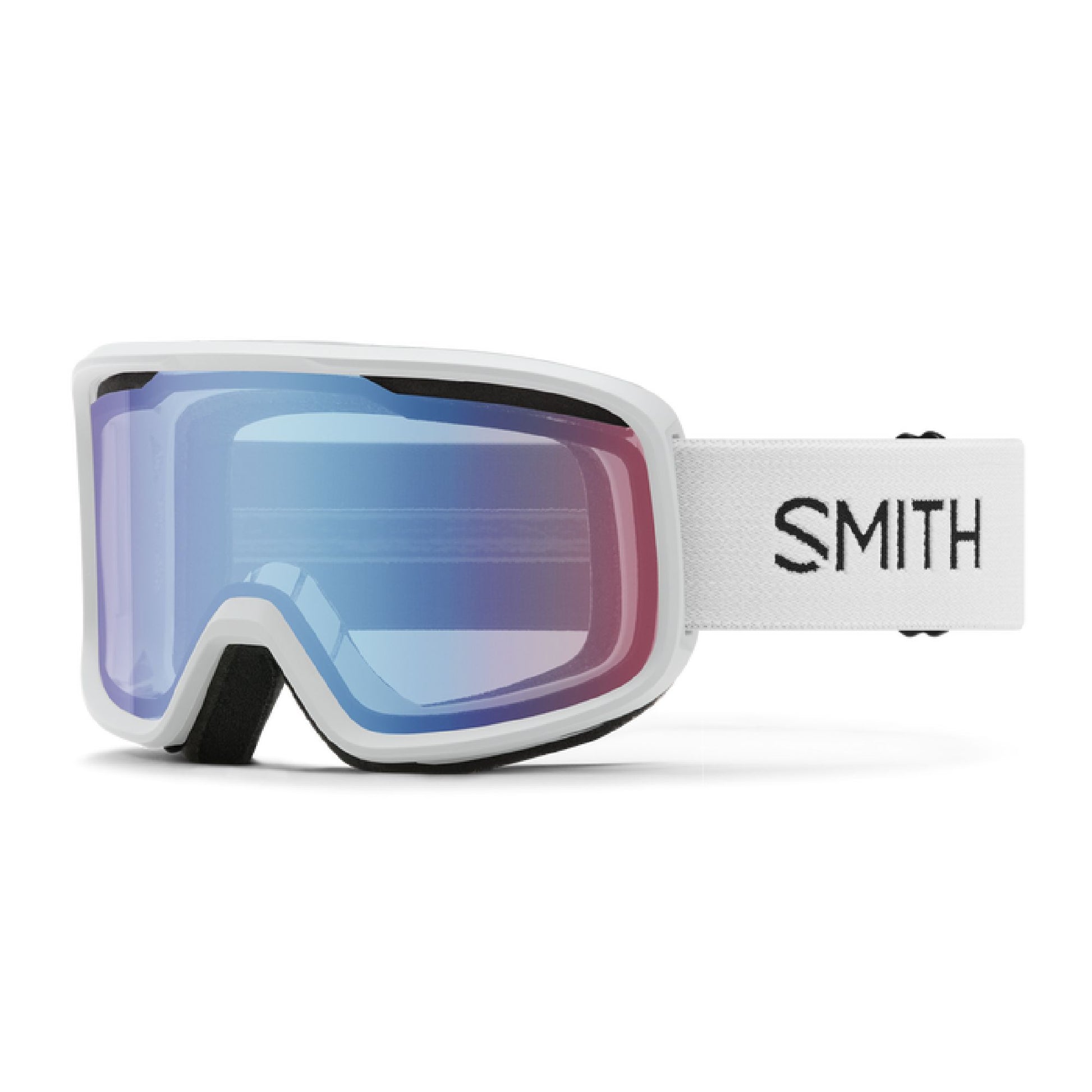 Smith Frontier Snow Goggle White / Blue Sensor Mirror Snow Goggles