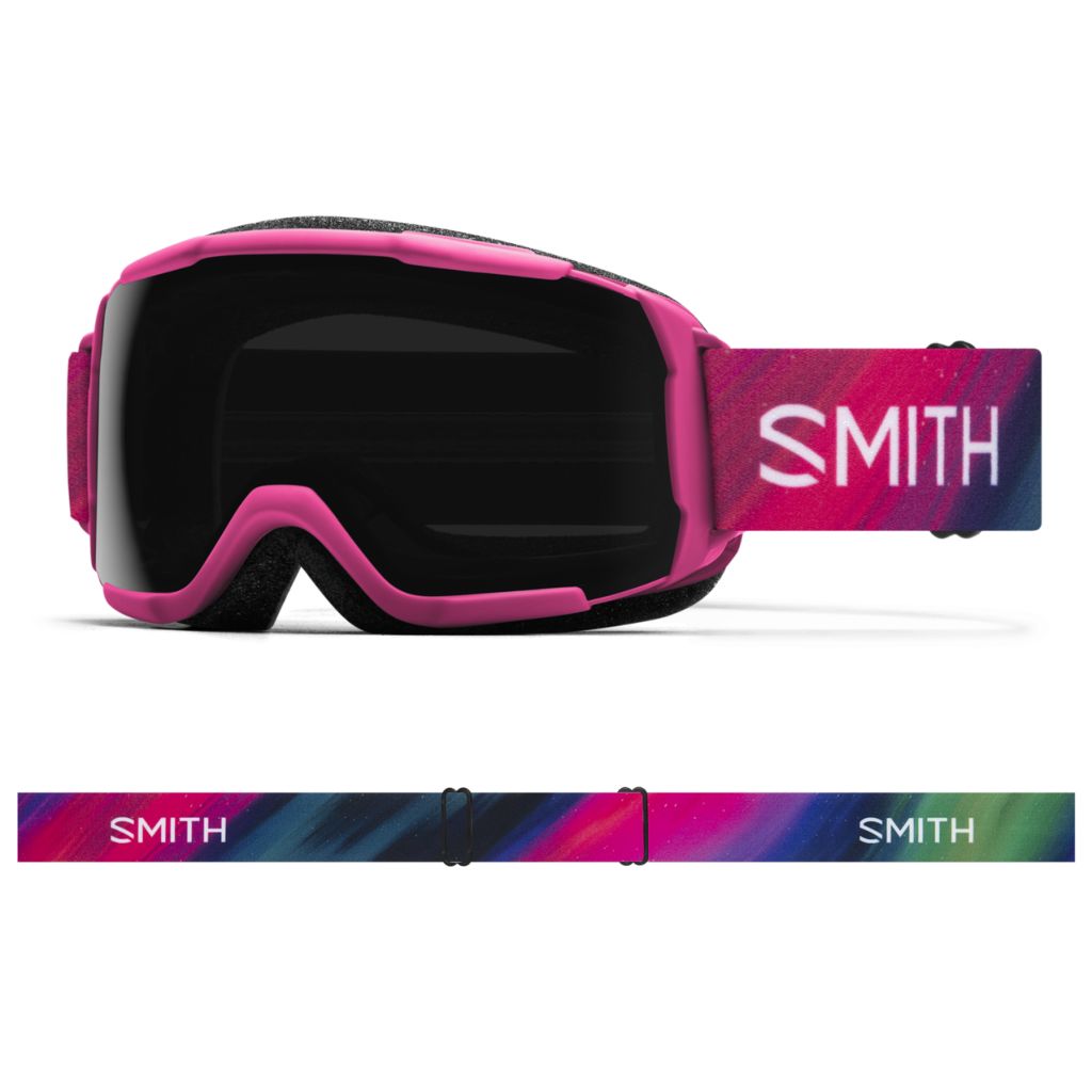 Smith Kids' Grom Snow Goggle Lectric Flamingo Supernova / ChromaPop Sun Black Snow Goggles