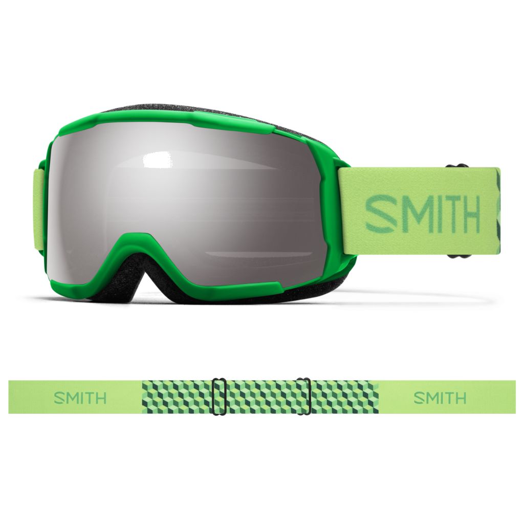 Smith Kids' Grom Snow Goggle Slime Watch Your Step / ChromaPop Sun Platinum Mirror Snow Goggles