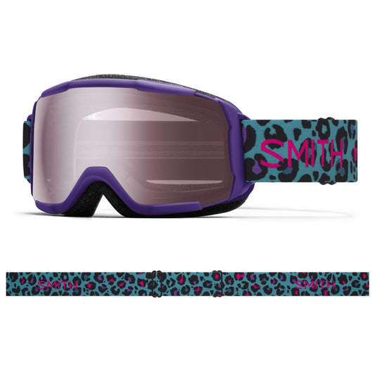 Smith Kids' Grom Snow Goggle - Openbox Purple Haze Neon Cheetah Ignitor Mirror Snow Goggles
