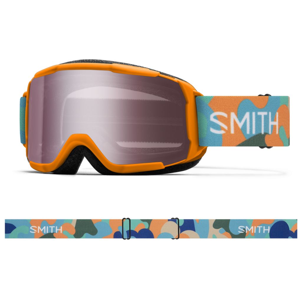 Smith Kids' Daredevil Snow Goggle Habanero Alphabet Soup / Ignitor Mirror Snow Goggles