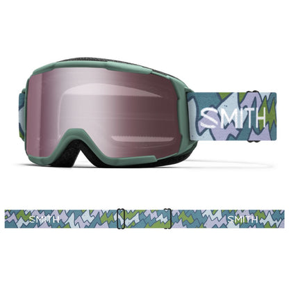 Smith Kids' Daredevil Snow Goggle Alpine Green Peaking Ignitor Mirror - Smith Snow Goggles