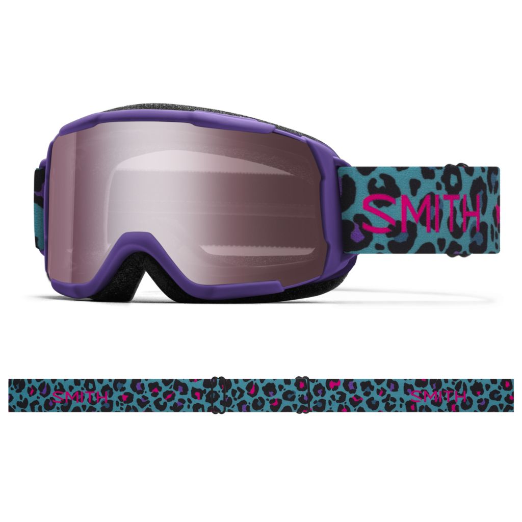 Smith Kids' Daredevil Snow Goggle Purple Haze Neon Cheetah / Ignitor Mirror Snow Goggles