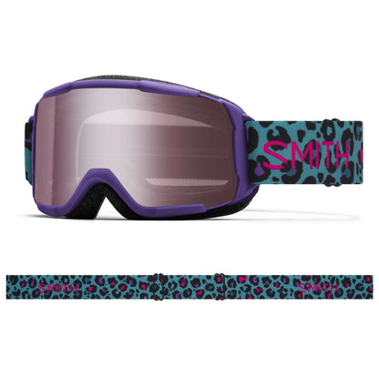 Smith Kids' Daredevil Snow Goggle Purple Haze Neon Cheetah Ignitor Mirror - Smith Snow Goggles