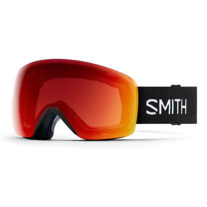 Smith Skyline Snow Goggle Black ChromaPop Photochromic Red Mirror - Smith Snow Goggles