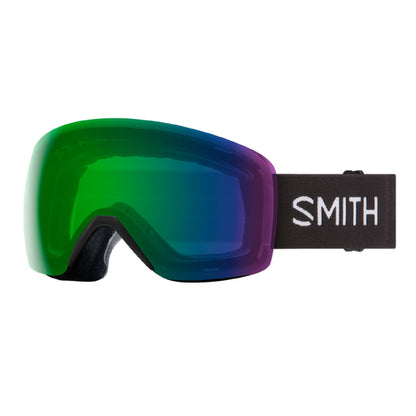Smith Skyline Snow Goggle Black ChromaPop Everyday Green Mirror - Smith Snow Goggles