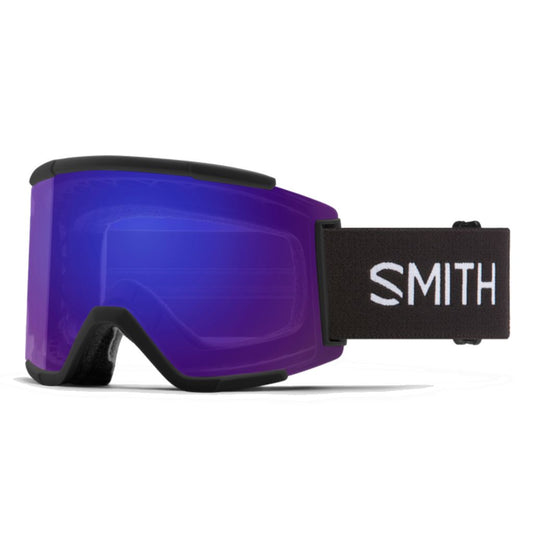 Smith Squad XL Low Bridge Fit Snow Goggle Black ChromaPop Everyday Violet Mirror Snow Goggles
