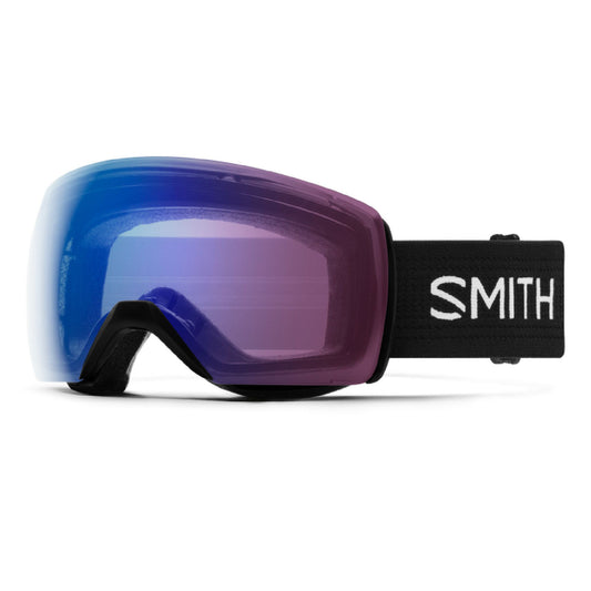Smith Skyline XL Snow Goggle Black ChromaPop Photochromic Rose Flash Snow Goggles