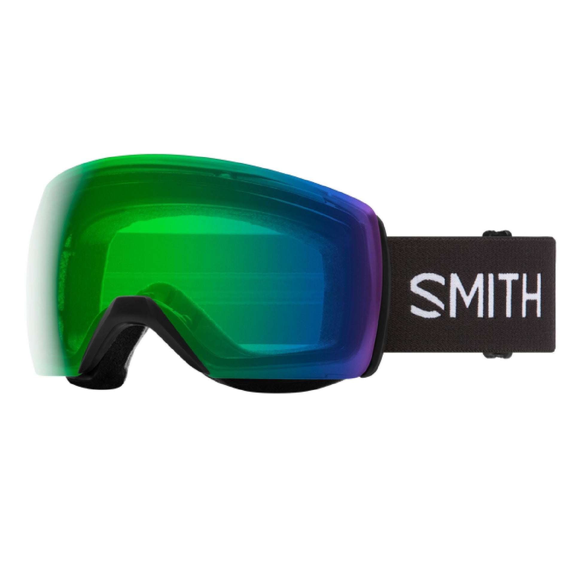 Smith Skyline XL Snow Goggle Black ChromaPop Everyday Green Mirror Snow Goggles