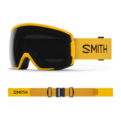 Smith Proxy Snow Goggle Gold Bar ChromaPop Sun Black - Smith Snow Goggles