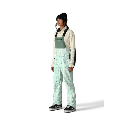 686 Women's Harper Bib Snow Pants Hello Kitty Seaglass Bandana - 686 Snow Pants