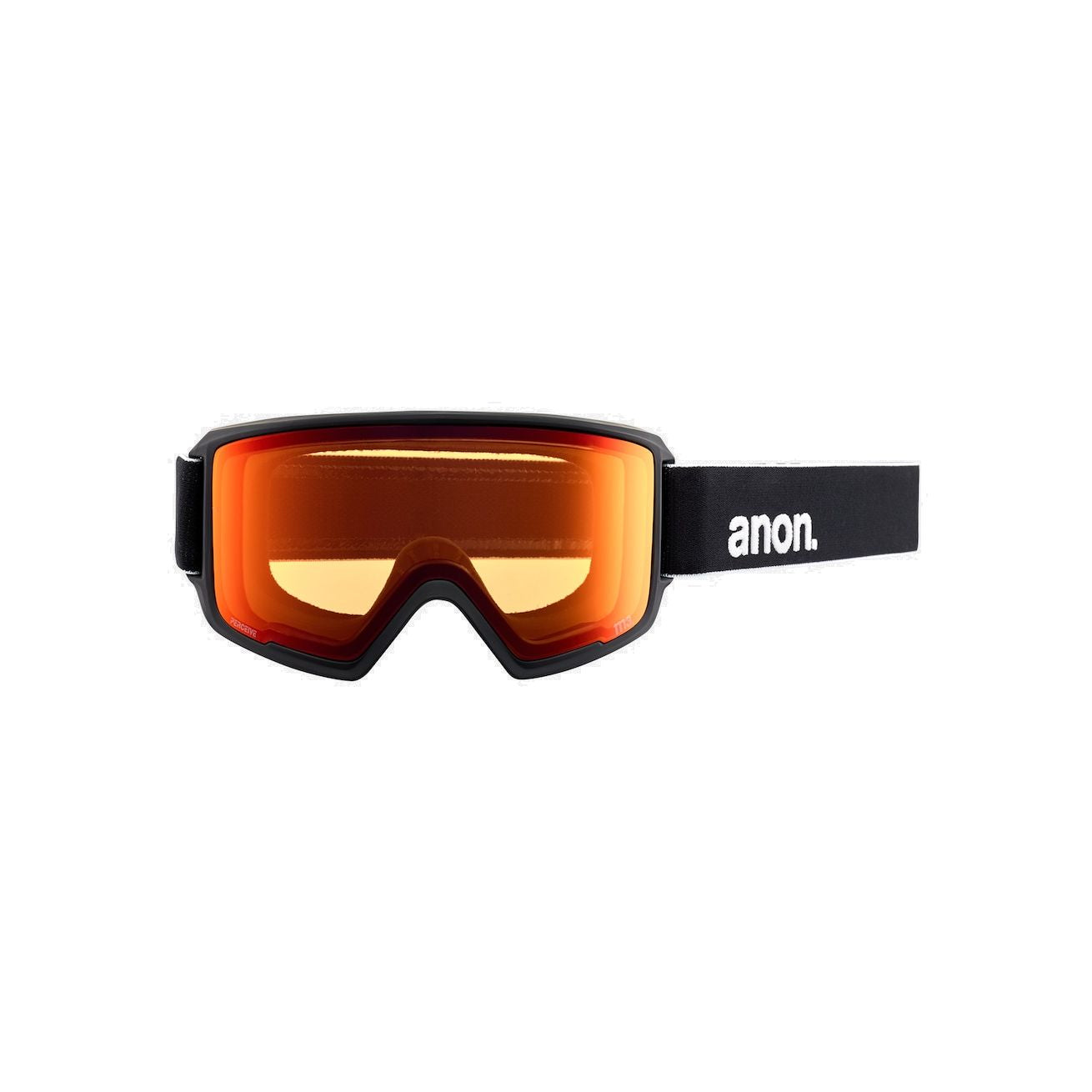 Anon M3 Goggles + Bonus Lens + MFI Face Mask - Low Bridge Fit Black / Perceive Sunny Red / Perceive Sunny Red (14% / S3) Snow Goggles