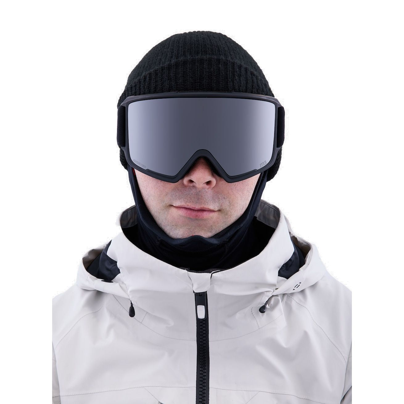 Anon M3 Goggles + Bonus Lens + MFI Face Mask - Low Bridge Fit Smoke Perceive Sunny Onyx Perceive Sunny Onyx (6% S4) Snow Goggles