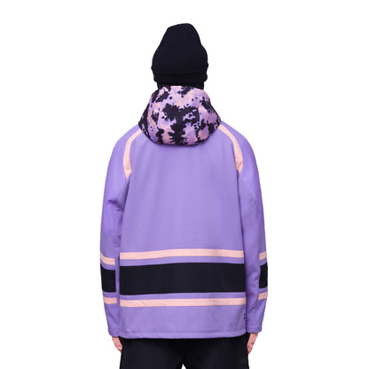 686 Waterproof Slapshot Hoodie Violet Colorblock - 686 Sweatshirts & Hoodies