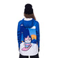 686 Women's Waterproof Hoodie Hello Kitty Blue Sweatshirts & Hoodies