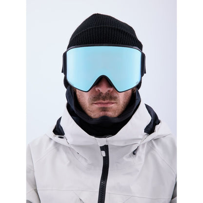 Anon M4 Cylindrical Goggles + Bonus Lens + MFI Face Mask Chet Malinow Perceive Variable Blue - Anon Snow Goggles