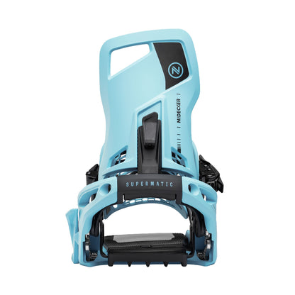 Nidecker Supermatic Snowboard Bindings Escape Cyan - Nidecker Snowboard Bindings