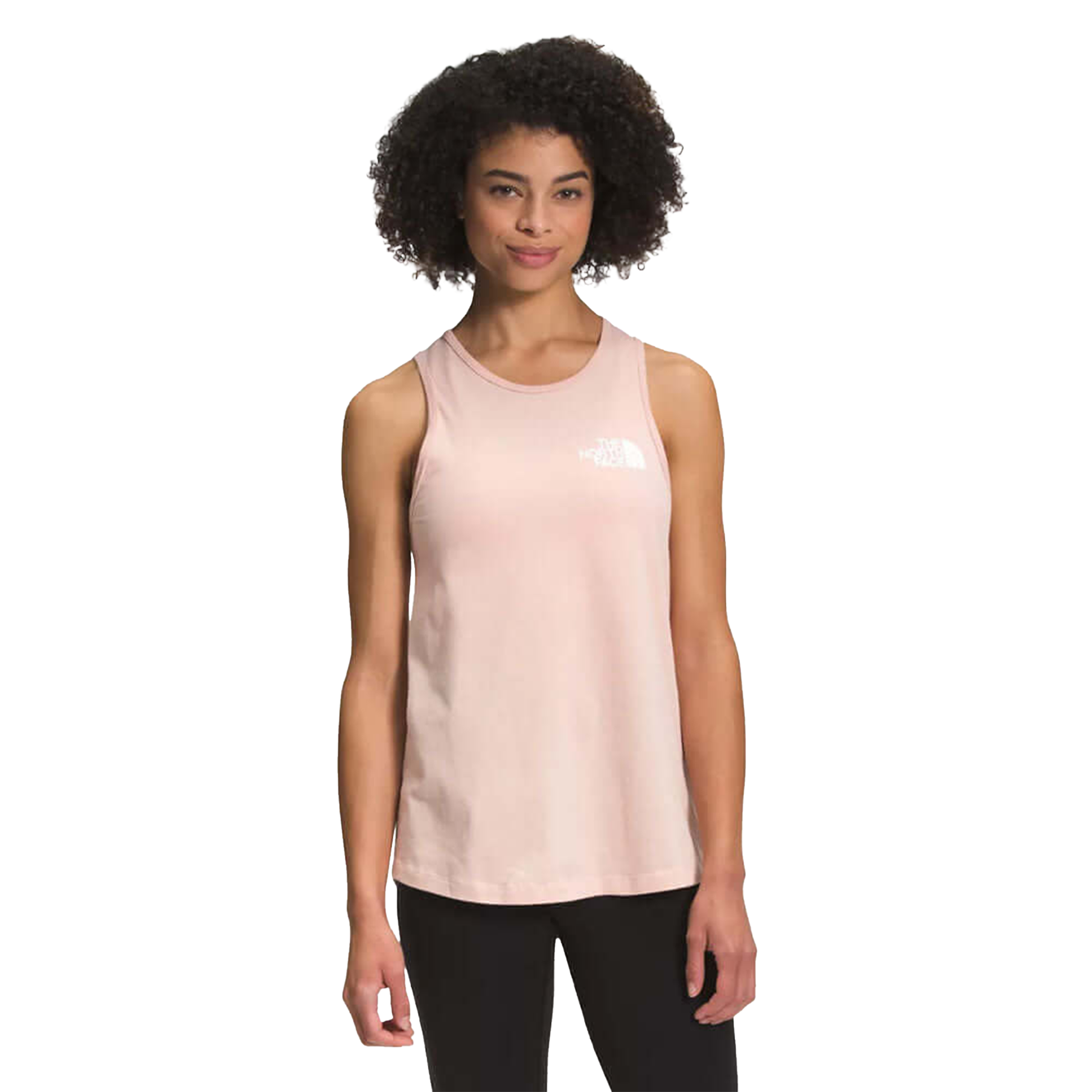 The North Face Women's Simple Logo Tank Evening Sand Pink SS Shirts