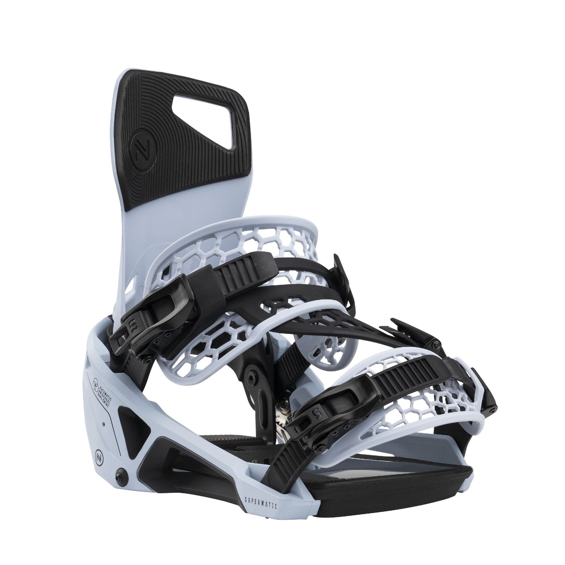 Nidecker Supermatic Snowboard Bindings Cannon Blue - Nidecker Snowboard Bindings