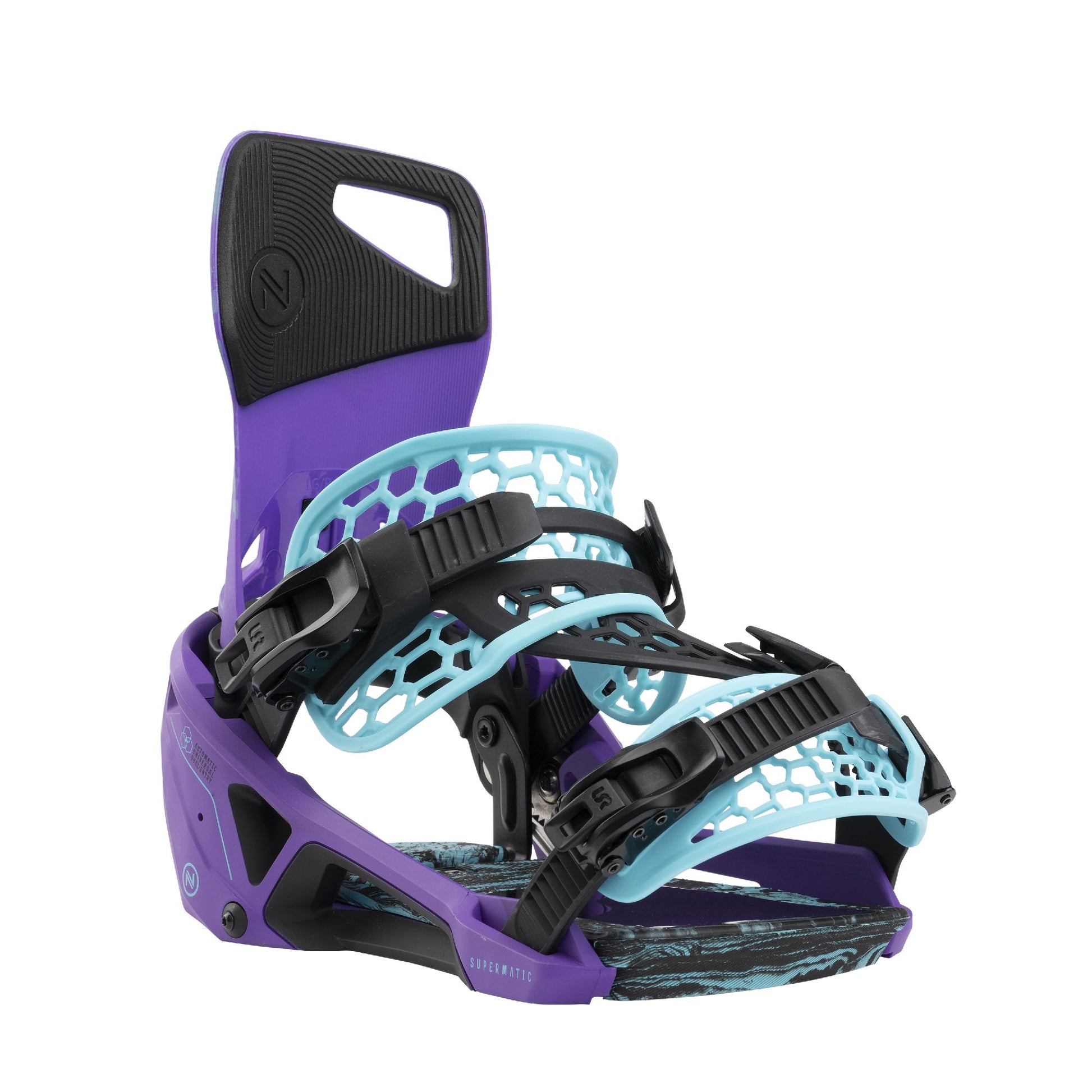 Nidecker Supermatic Snowboard Bindings Joker Purple - Nidecker Snowboard Bindings