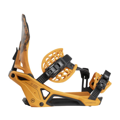 Nidecker Supermatic Snowboard Bindings Dune Orange - Nidecker Snowboard Bindings