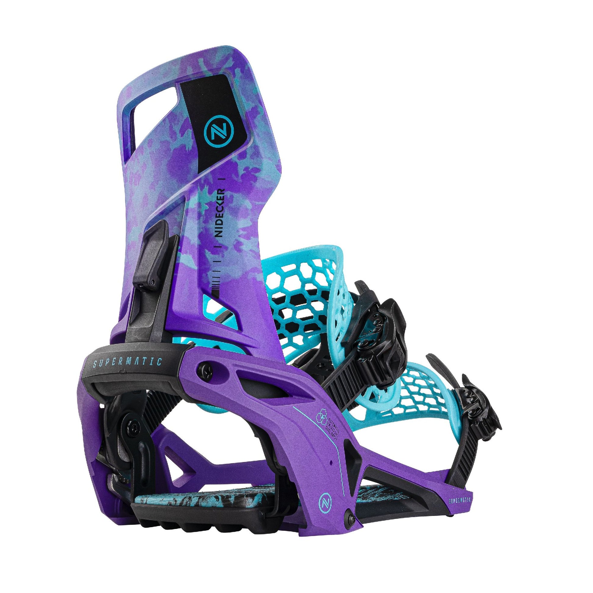 Nidecker Supermatic Snowboard Bindings Joker Purple - Nidecker Snowboard Bindings