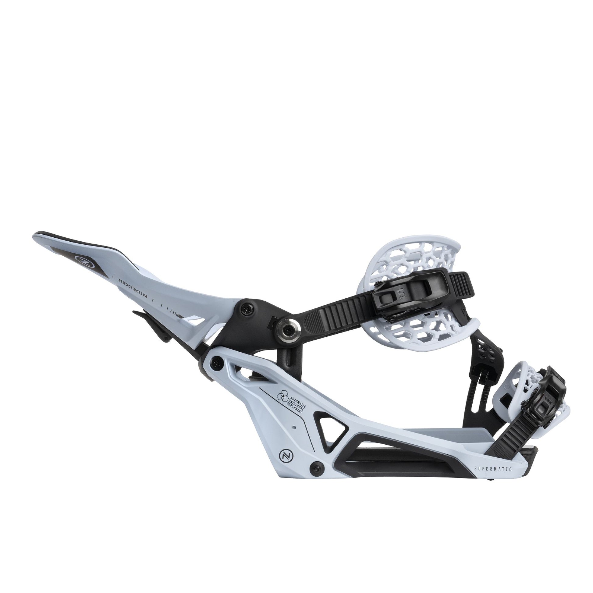 Nidecker Supermatic Snowboard Bindings Cannon Blue - Nidecker Snowboard Bindings